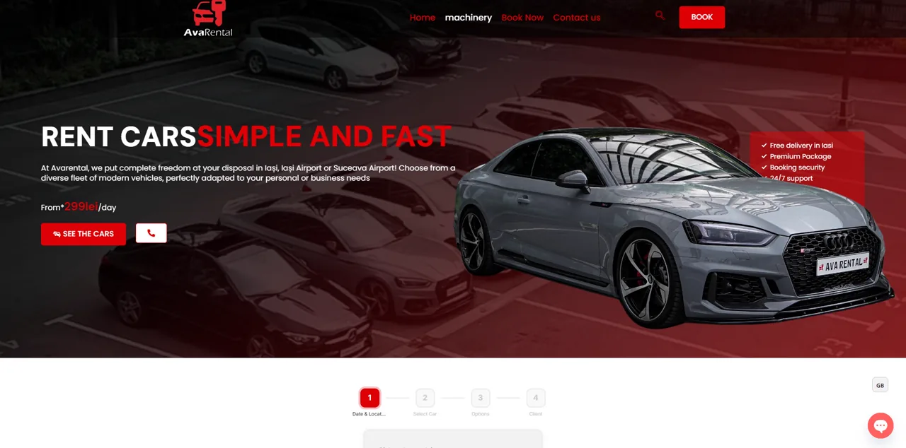 Avarental website